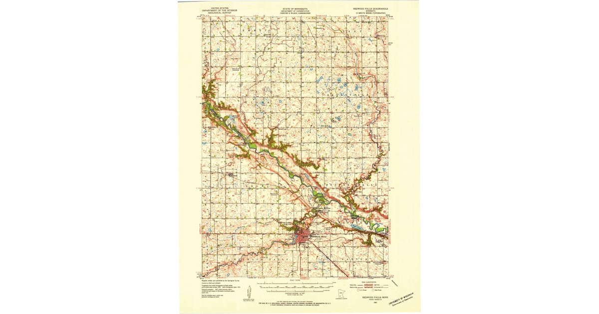 Old Maps of Redwood Falls, MN | Pastmaps