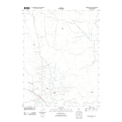 2012 Map of Redwood Valley, 2012 Print