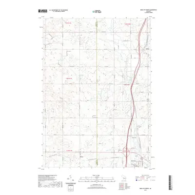 2019 Map of Reed City North, 2019 Print