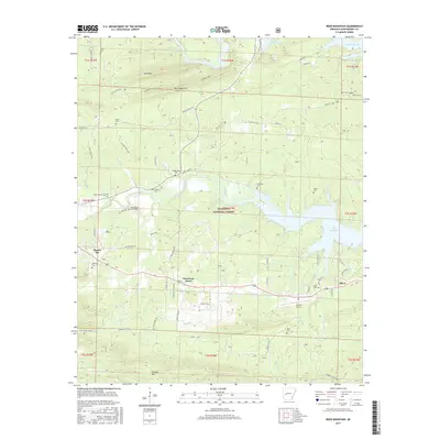 2017 Map of Reed Mountain, 2017 Print