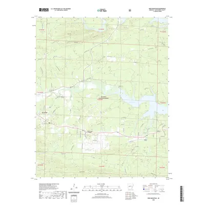 2020 Map of Reed Mountain, 2020 Print