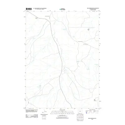 2012 Map of Reed Reservoir, 2012 Print