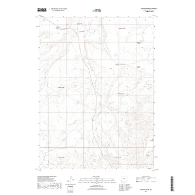 2017 Map of Reed Reservoir, 2017 Print