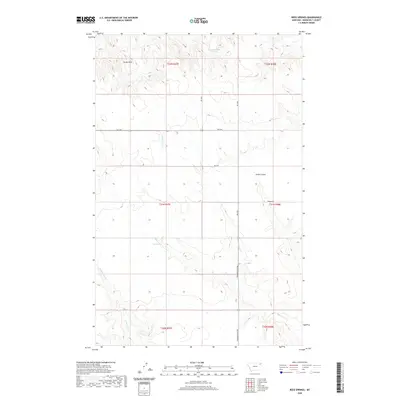 2020 Map of Reed Springs, 2020 Print
