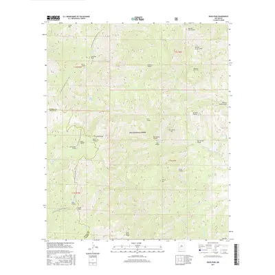 2017 Map of Reeds Peak, 2017 Print