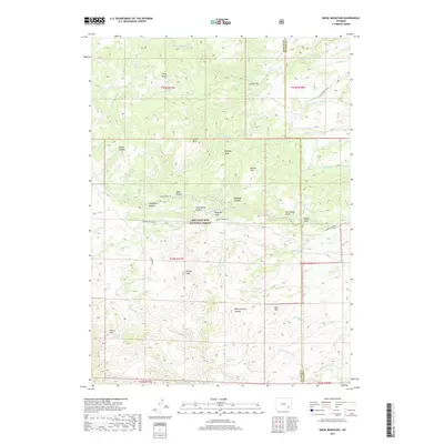 2017 Map of Reese Mountain, 2017 Print