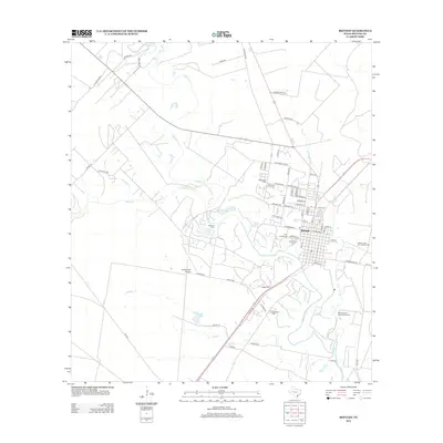 2013 Map of Refugio, 2013 Print