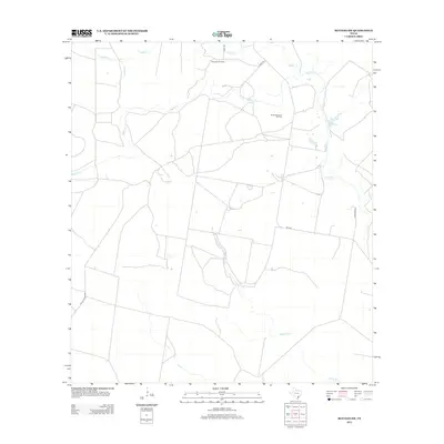 2013 Map of Refugio SW, 2013 Print