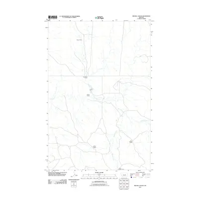 2011 Map of Regnal Coulee, 2011 Print