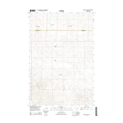2014 Map of Regnal Coulee, 2014 Print