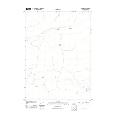 2012 Map of Reid Canyon, 2012 Print