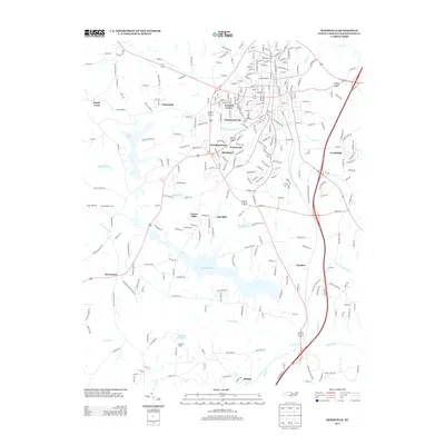 2013 Map of Reidsville, 2013 Print