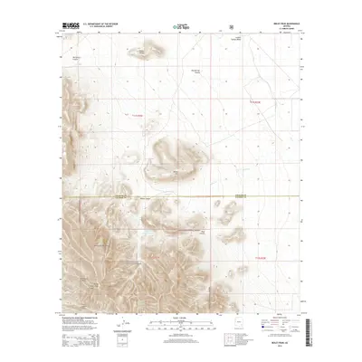 2014 Map of Reiley Peak, 2014 Print