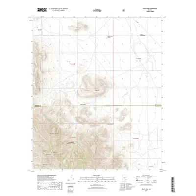 2018 Map of Reiley Peak, 2018 Print
