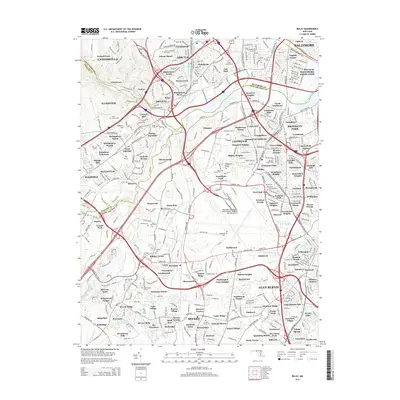 2014 Map of Relay, 2014 Print