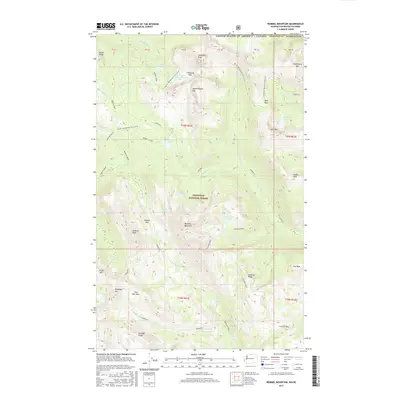 2017 Map of Remmel Mountain, 2017 Print