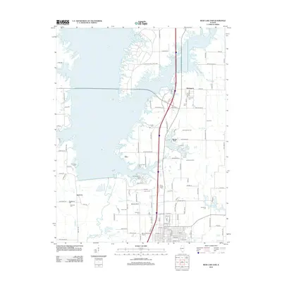 2012 Map of Rend Lake Dam, 2012 Print