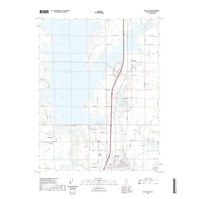 2021 Map of Rend Lake Dam, 2021 Print
