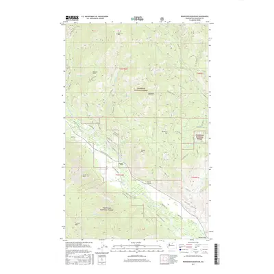 2017 Map of Rendevous Mountain, 2017 Print