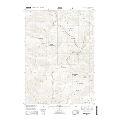 2015 Map of Rendezvous Peak, 2015 Print