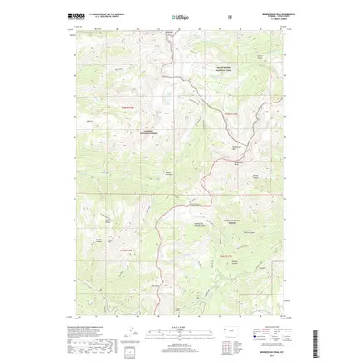 2017 Map of Rendezvous Peak, 2017 Print