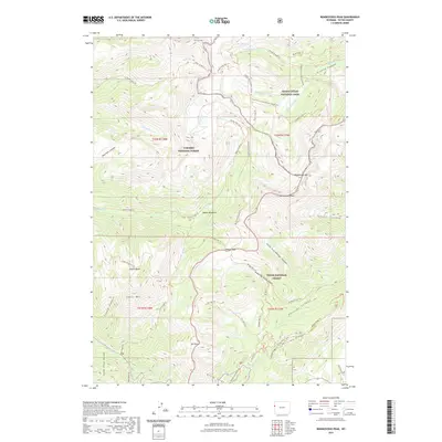 2021 Map of Rendezvous Peak, 2021 Print