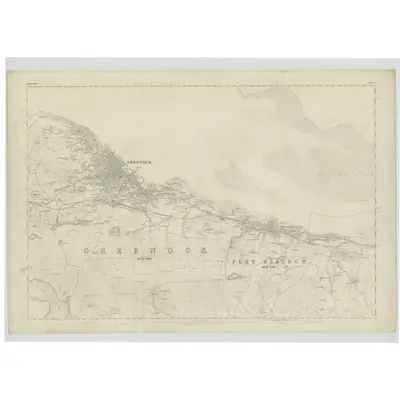 1857 Map of Renfrewshire, Sheet II, 1864 Print