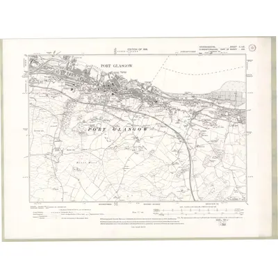 1911 Map of Renfrewshire Sheet II.SE, 1915 Print