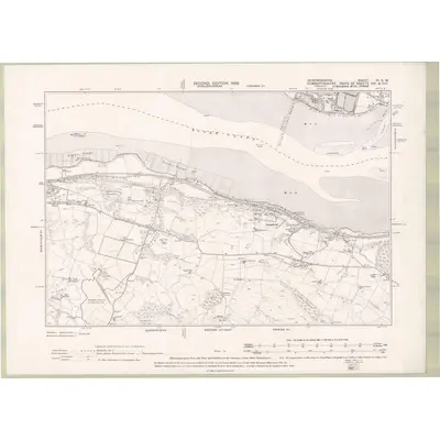 1896 Map of Renfrewshire Sheet III.SW, 1898 Print
