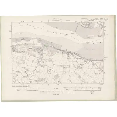 1911 Map of Renfrewshire Sheet III.SW, 1919 Print