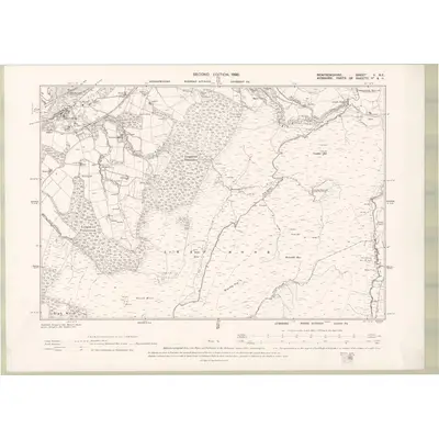 1896 Map of Renfrewshire Sheet V.NE, 1898 Print