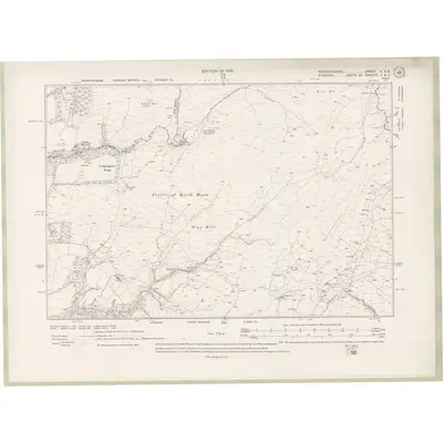 1912 Map of Renfrewshire Sheet V.SE, 1919 Print