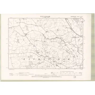 1896 Map of Renfrewshire Sheet VI.NE, 1898 Print