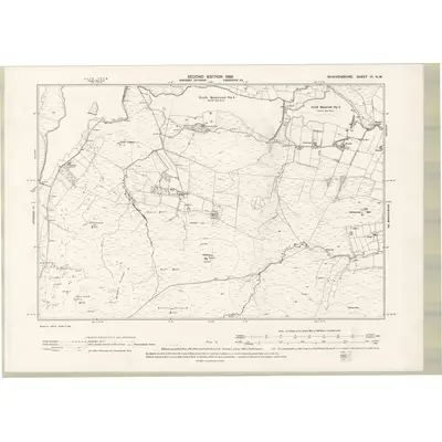 1896 Map of Renfrewshire Sheet VI.NW, 1898 Print