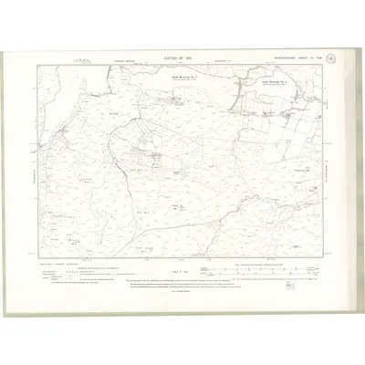 1912 Map of Renfrewshire Sheet VI.NW, 1915 Print