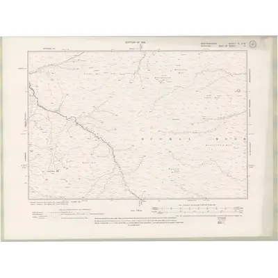 1912 Map of Renfrewshire Sheet VI.SW, 1919 Print