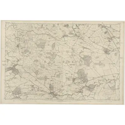 1857 Map of Renfrewshire, Sheet VII, 1863 Print