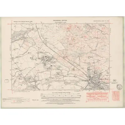 1949 Map of Renfrewshire Sheet VII.SW, 1951 Print