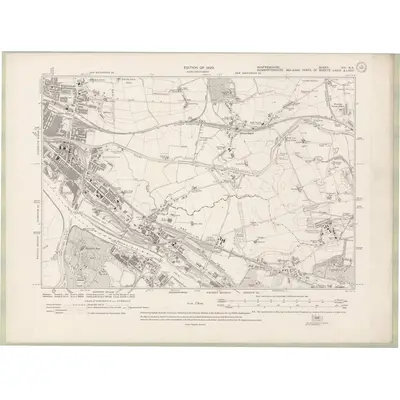1911 Map of Renfrewshire Sheet VIII.NE, 1920 Print