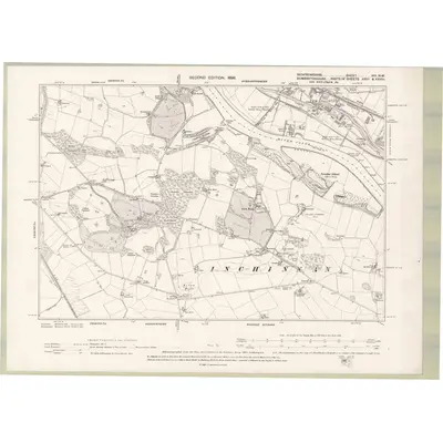 1895 Map of Renfrewshire Sheet VIII.NW, 1898 Print