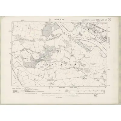 1912 Map of Renfrewshire Sheet VIII.NW, 1919 Print