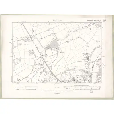 1912 Map of Renfrewshire Sheet VIII.SW, 1914 Print