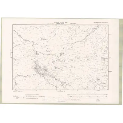1896 Map of Renfrewshire Sheet X.NE, 1899 Print