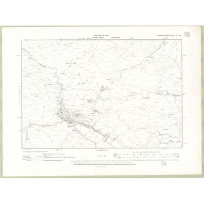 1912 Map of Renfrewshire Sheet X.NE, 1915 Print