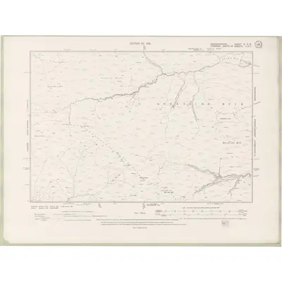 1912 Map of Renfrewshire Sheet X.NW, 1919 Print