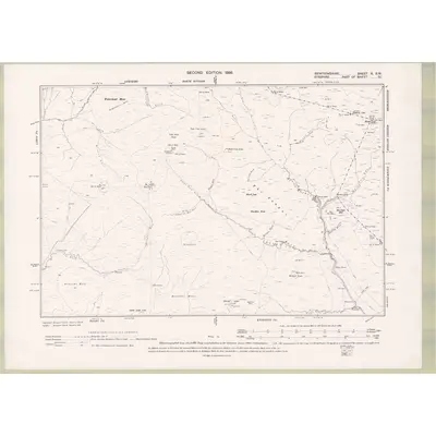 1896 Map of Renfrewshire Sheet X.SW, 1899 Print