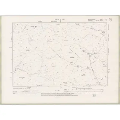 1912 Map of Renfrewshire Sheet X.SW, 1919 Print