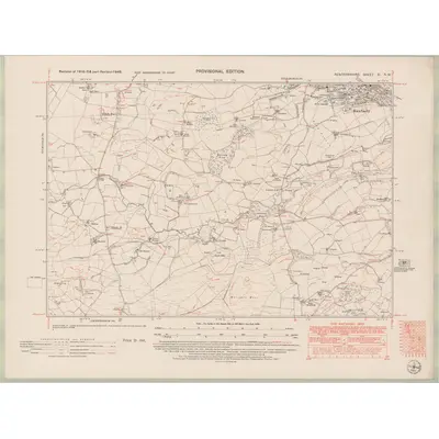 1949 Map of Renfrewshire Sheet XI.NW, 1951 Print