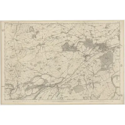 1857 Map of Renfrewshire, Sheet XI, 1863 Print
