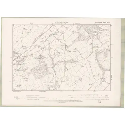 1895 Map of Renfrewshire Sheet XI.SE, 1898 Print